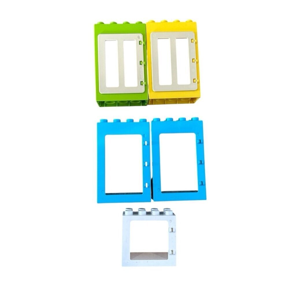 Lot of Lego Duplo Window/ Doors Yellow/Green Blue /White Replacements